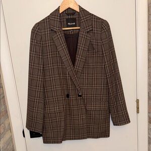 Madewell Plaid Blazer